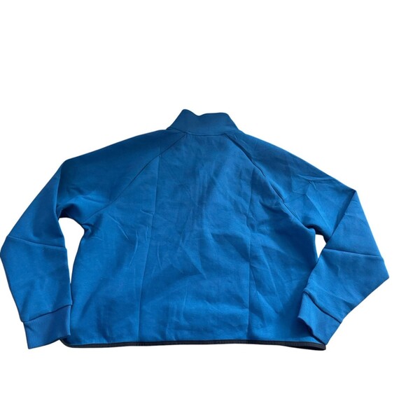 Under Armour Pullover Unstoppable Fleece Crop 1/4 Zip Womens Size L‎ Blue NWT - Picture 6 of 10
